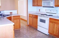 The spacious kitchen!