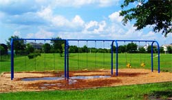 The swings at Oak Park